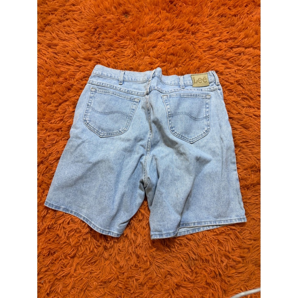 Lee Vintage Mens Light Wash Denim Shorts Made in USA Size 40 Cotton Jean Shorts